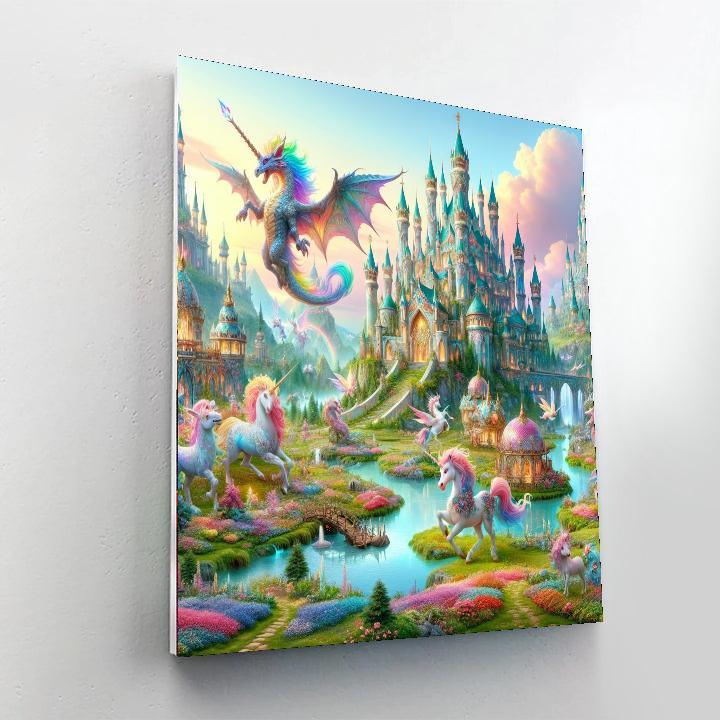 Fairytale Kingdom For Kids Numbered Painting Kits