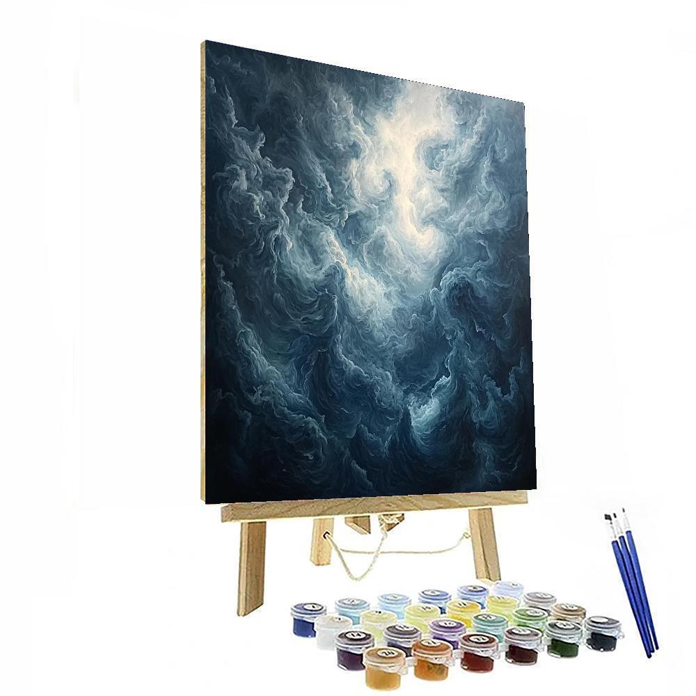 Michelangelo Inspired Sculptural Storm  DIY Paint By Numbers