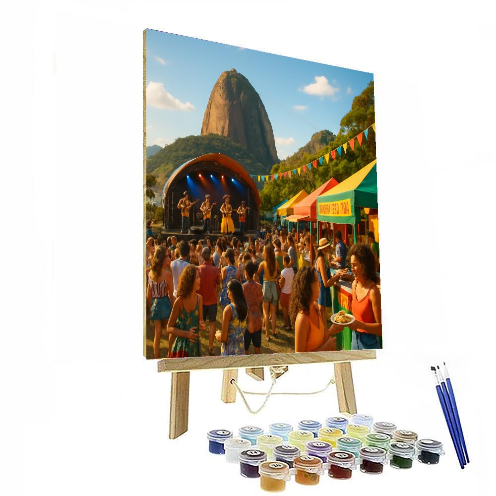 Sugarloaf Mountain Summer Festival Paint By Numbers Art