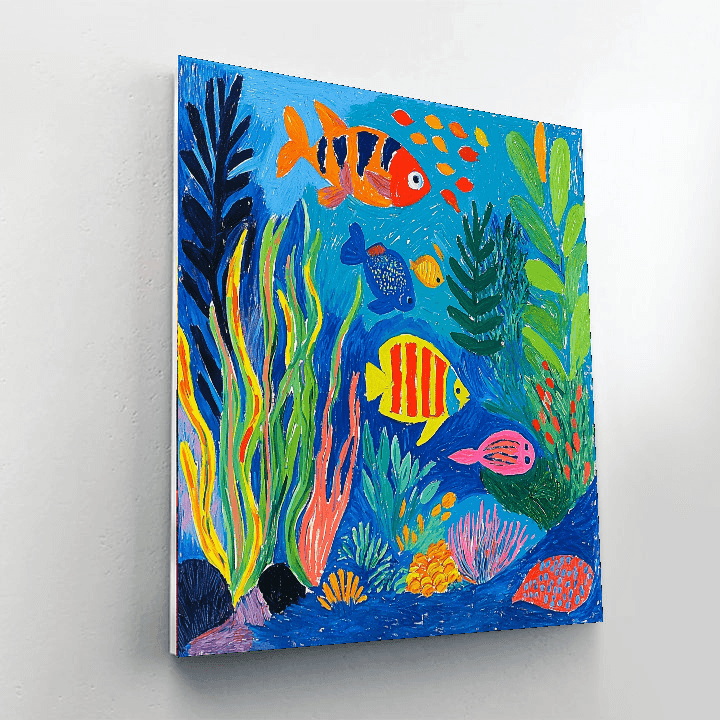 Henri Matisse Inspired Undersea Fantasia  Paint By Color