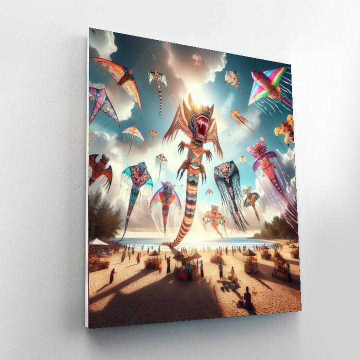 Bali Kite Festival - Indonesia Painting Number Kit