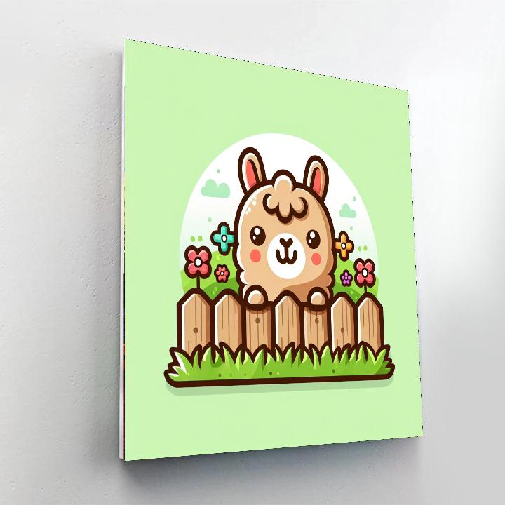 Curious Llama Paint By Color