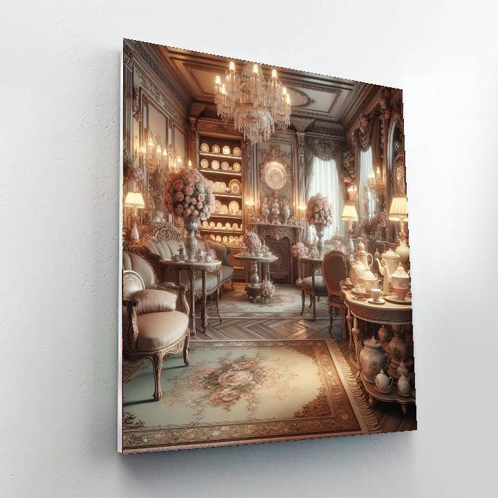 Victorian Tea Room Painting By Numbers Kit