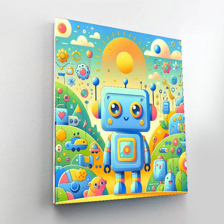 Adventurous Robot Journey Paint By Number