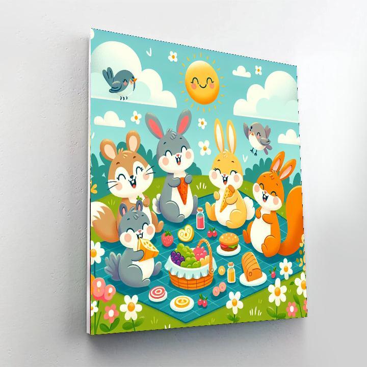 Sunny Picnic Party Paint By Numbers Kits