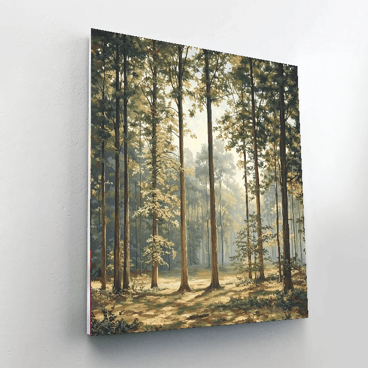 Caspar David Friedrich Inspired Timeless Forest  Paint By Numbers