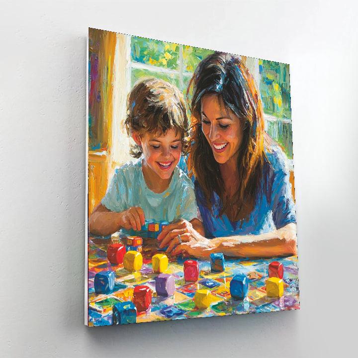 Family Game Night Paint By Number