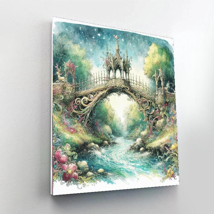 Whimsical Fairytale Bridge Numbered Painting Kits