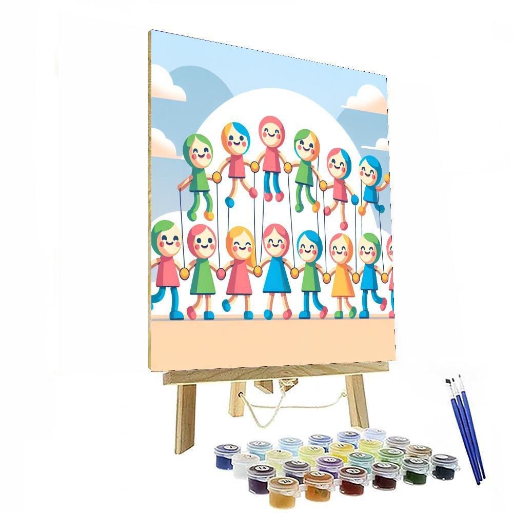 Parade Of Puppets Paint By Numbers Art