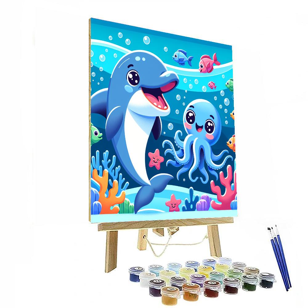 Sea Life Spectacle Paint By Numbers Art