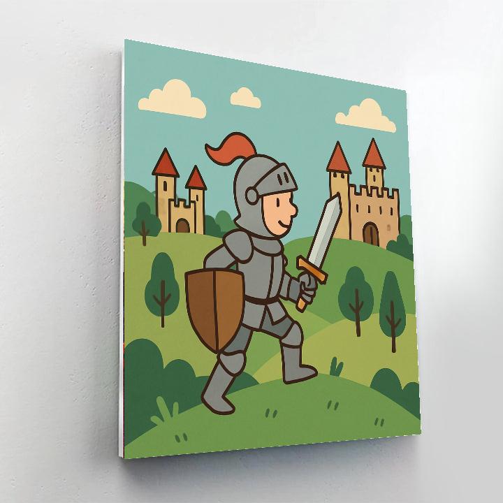 Knight's Magical Quest DIY Paint By Numbers