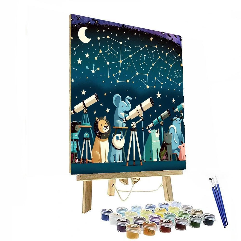 Celestial Stargazers DIY Paint By Numbers