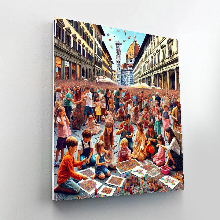 Firenze Dei Bambini - Italy Number Painting