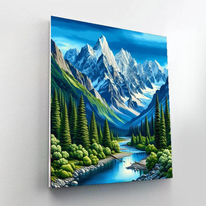 Majestic Mountain Journey Paint By Number