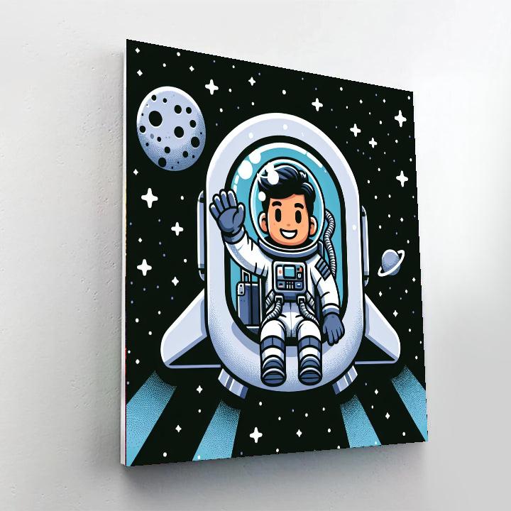 Astronauts In The Milky Way Paint By Number