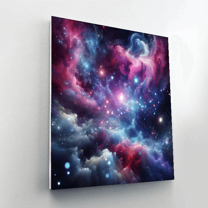 Cosmic Adventure Galaxy Number Painting