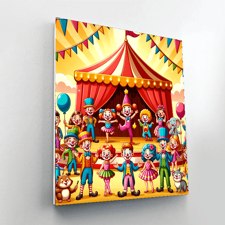 Joyful Circus Show Paint By Color