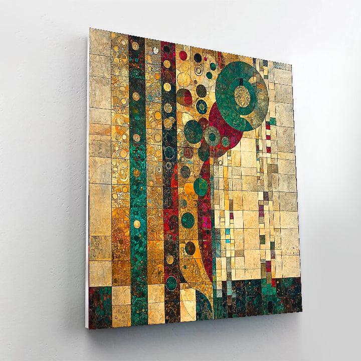 Gustav Klimt Inspired Harmony In Abstraction  DIY Paint By Numbers