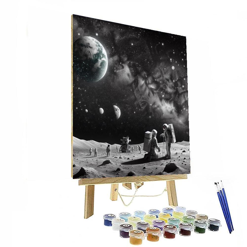 Lunar Exploration Dream Painting By Numbers Kit
