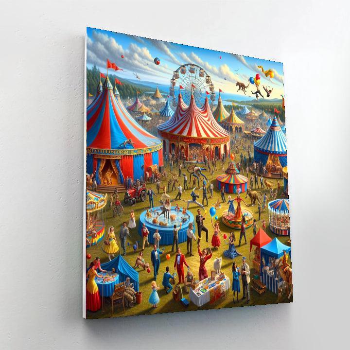 Circus Funfair Delight Numbered Painting Kits