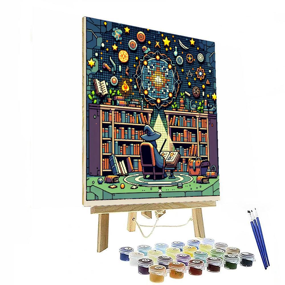 Wizard's Secret Library Paint By Number