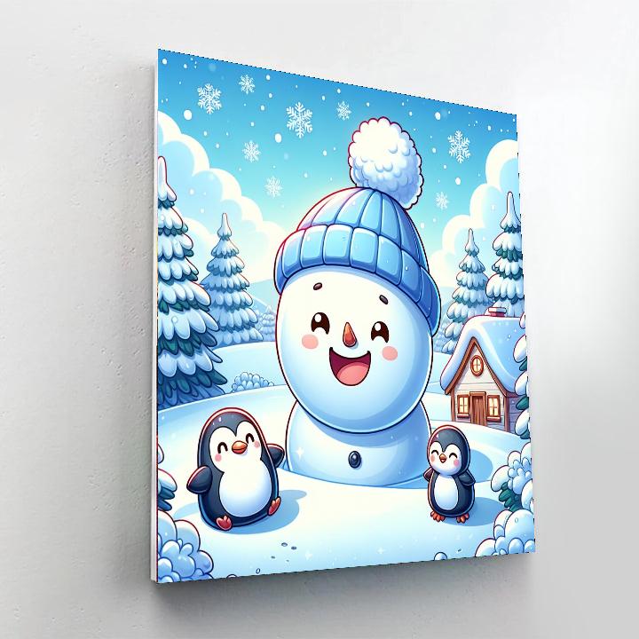 Magic Of Winter Wonderland Painting Number Kit