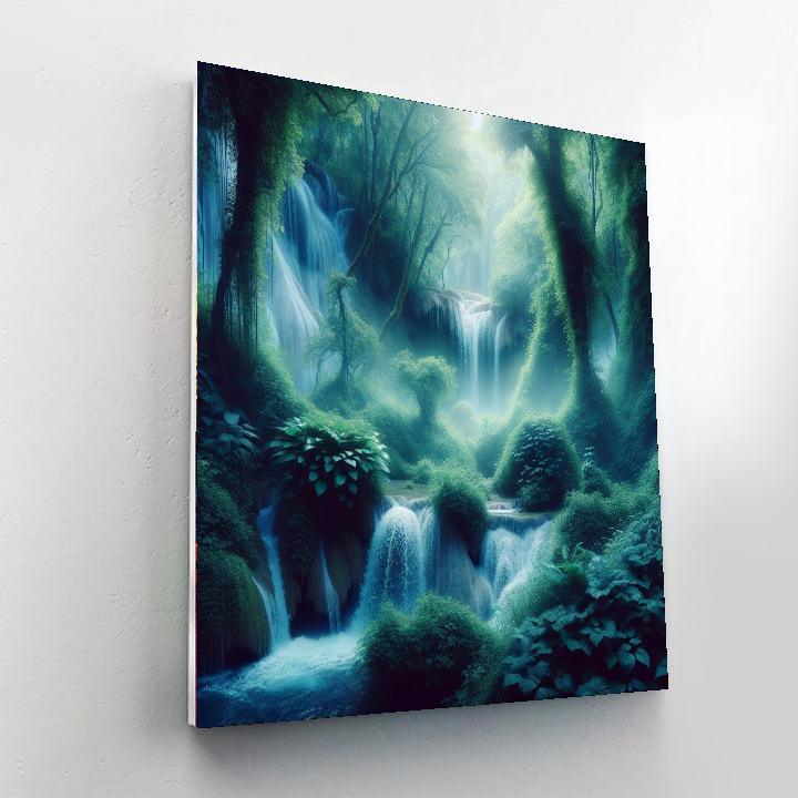 Ethereal Waterfall Paint By Numbers Art