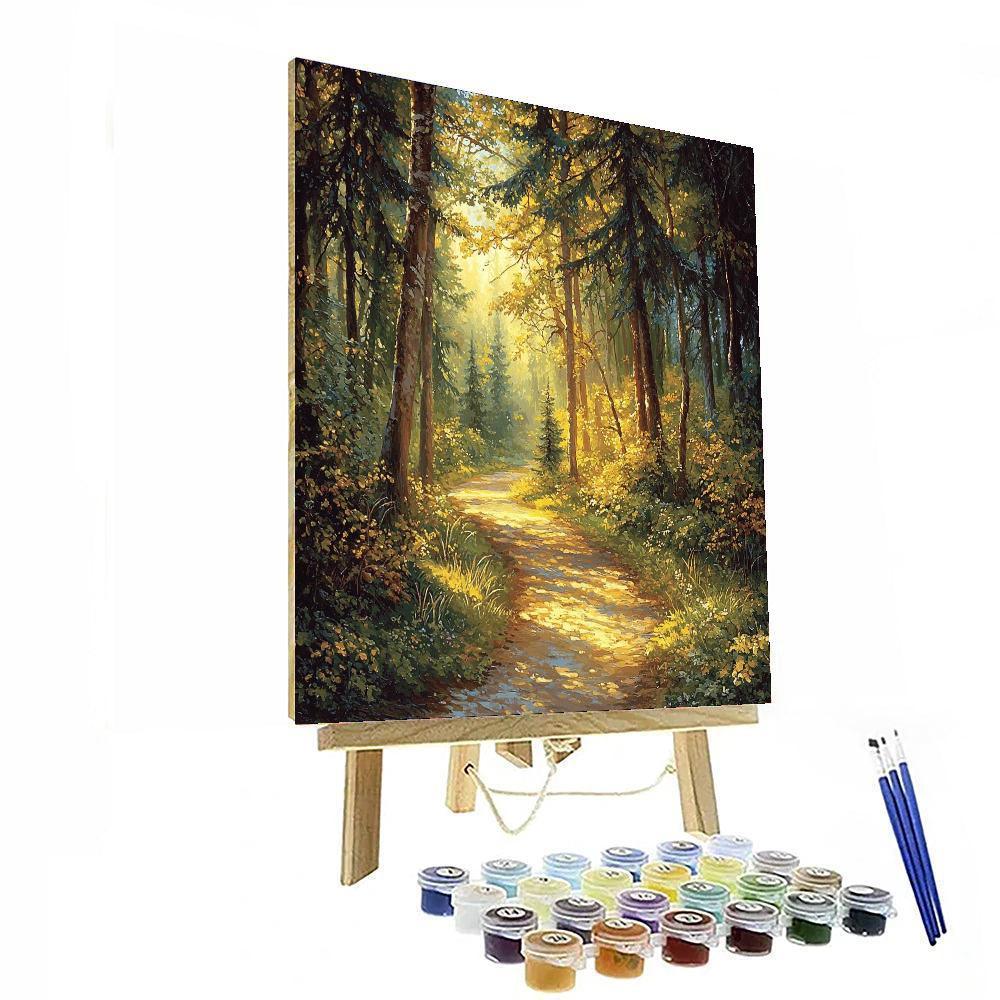 Thomas Kinkade Inspired Hidden Forest Path  Paint By Numbers Kits