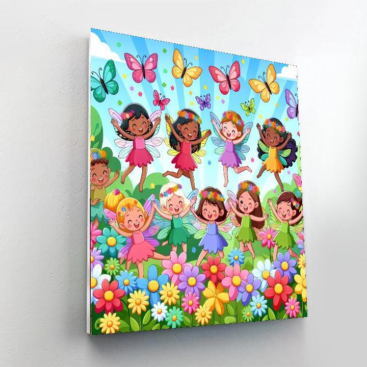 Adventurous Garden Fairies Painting By Numbers Kit