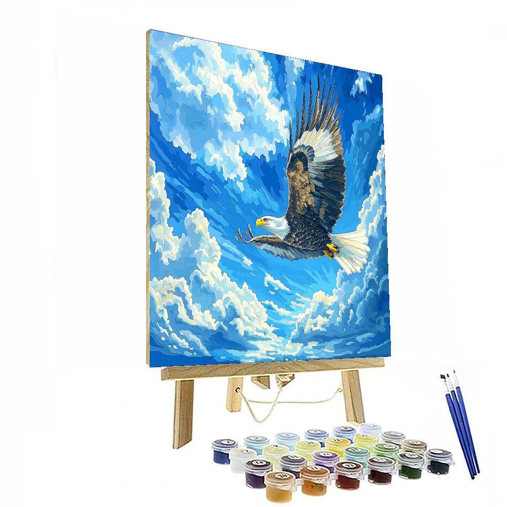 Michelangelo Inspired Eagle's Soar  Paint By Color
