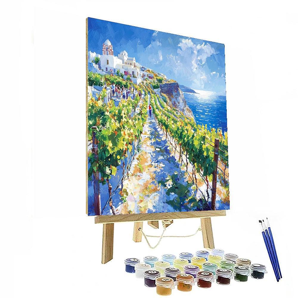 Santorini Wine Tasting Tours Numbered Painting Kits
