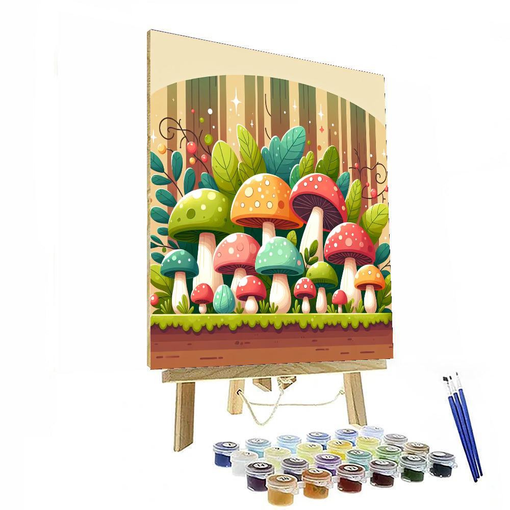 Mystical Mushrooms Numbered Painting Kits