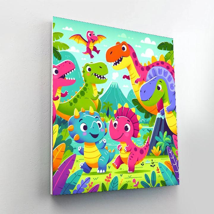 Adventurous Dino Days Paint By Number
