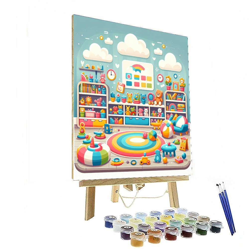Rainbow Playroom Paint By Number