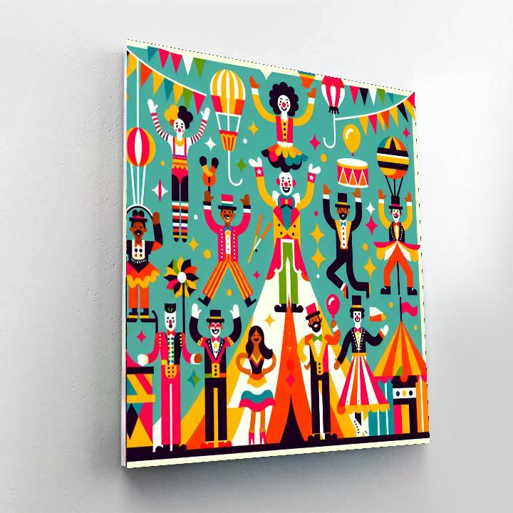 Circus Celebration Extravaganza Painting By Numbers Kit