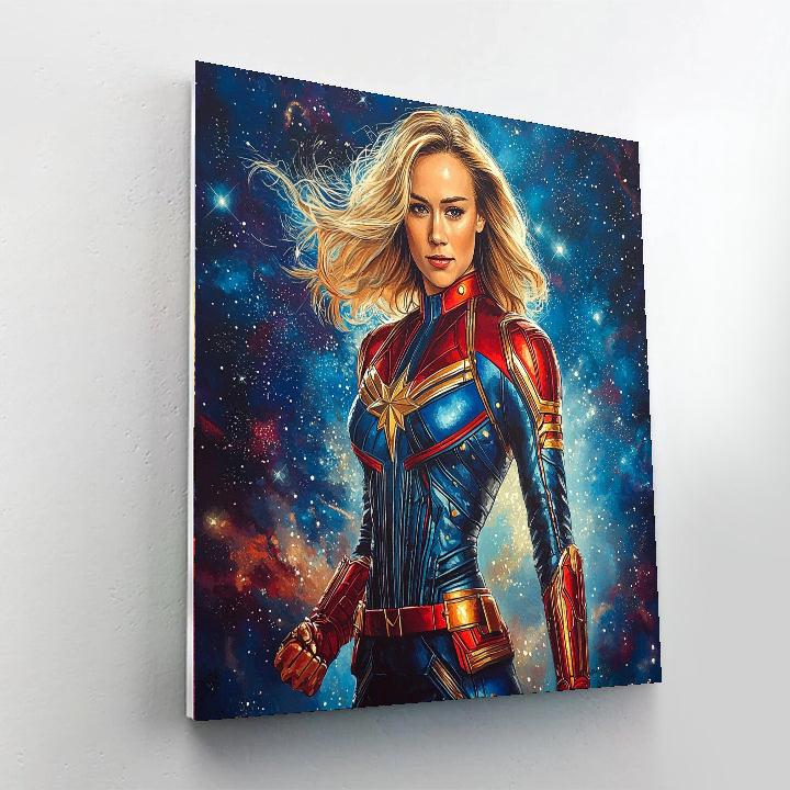 Brie Larson: Soaring High As Captain Marvel Numbered Painting Kits