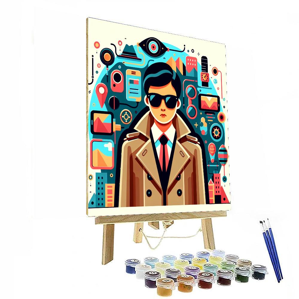 Secret Agent's Undercover Mission Number Painting