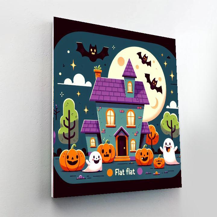 Spooky Halloween Adventure Paint By Numbers Art