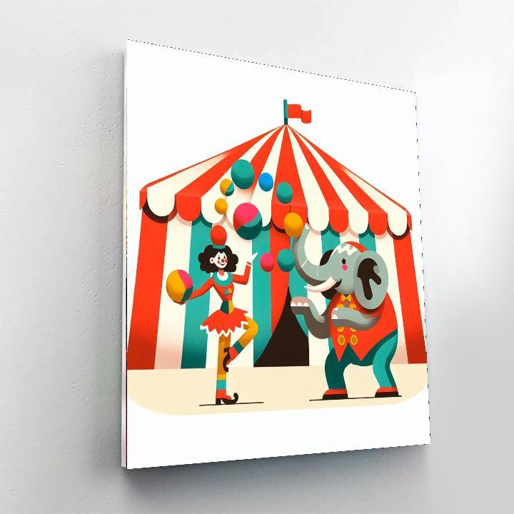 Circus Of Colors Extravaganza Painting By Numbers Kit