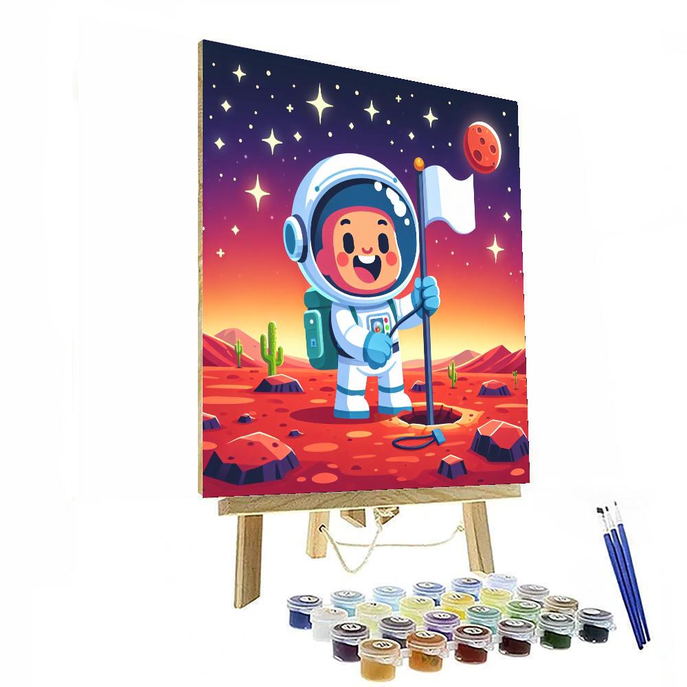 Space Journey To Mars Numbered Painting Kits