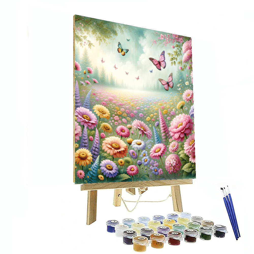 Whimsical Garden Bliss Painting Number Kit
