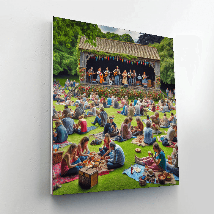 Cambridge Folk Festival Paint By Numbers Art