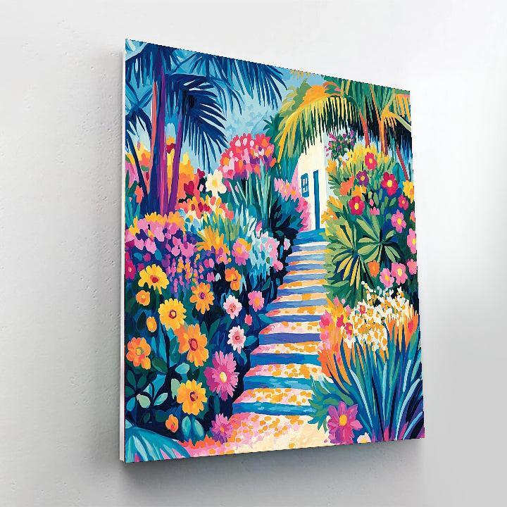 Henri Matisse Inspired Abstract Garden Party  DIY Paint By Numbers