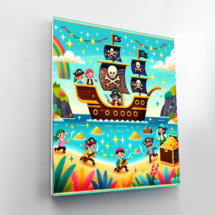 Mystery Pirate Cove Paint By Numbers Art