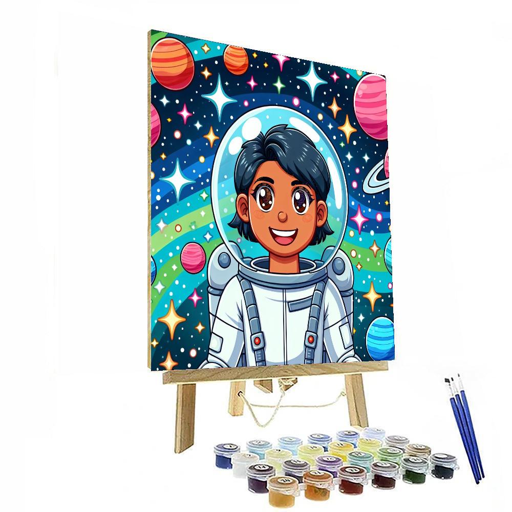 Astronaut Spacewalk Paint By Numbers Art