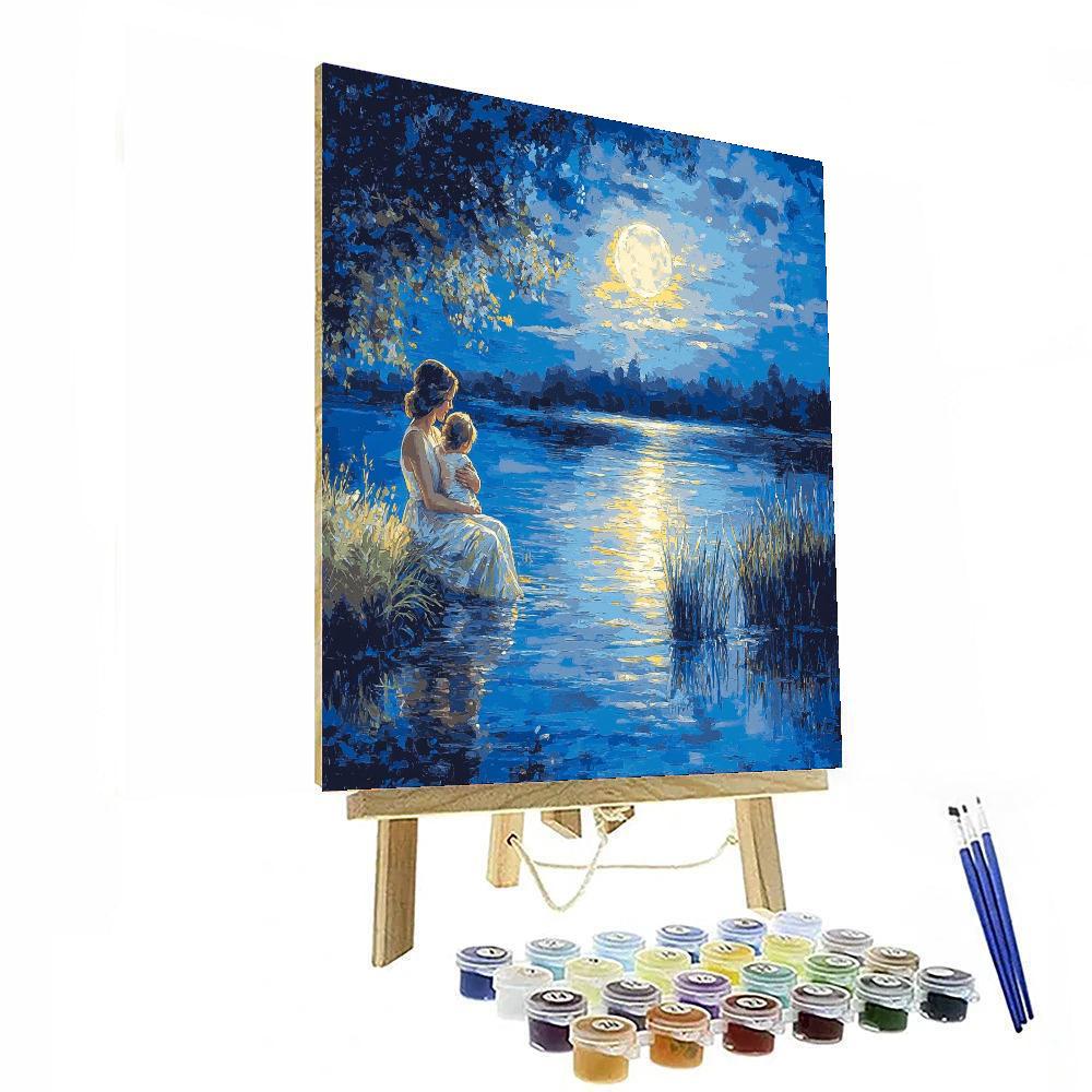 Moonlit Motherly Affection Paint By Numbers Kits