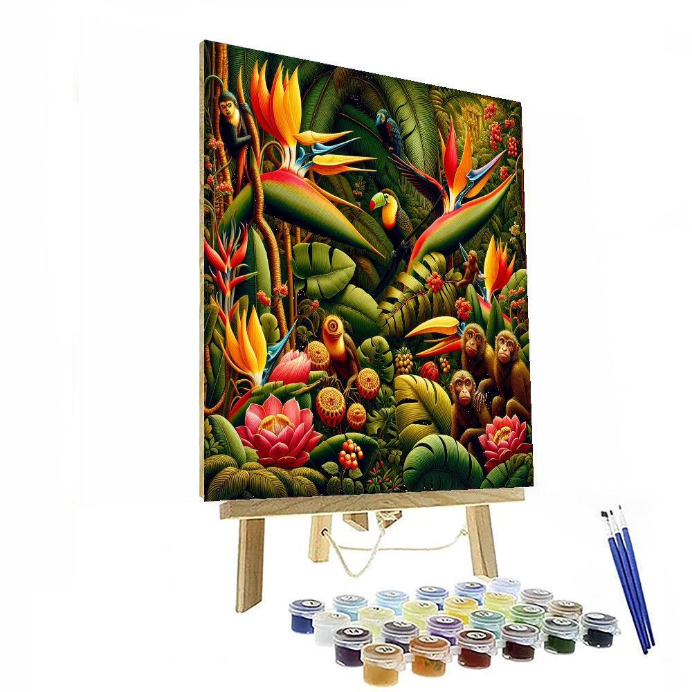 Artistic Jungle Retreat Paint By Number