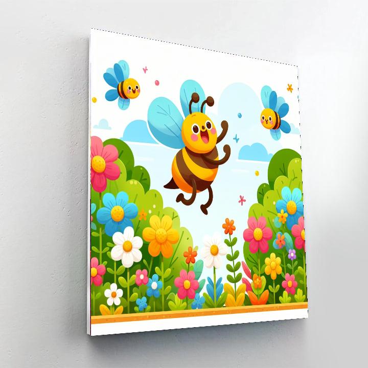 Busy Bee's Garden Visit Numbered Painting Kits