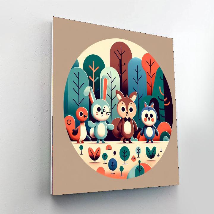 Mysterious Forest Quest Paint By Numbers Art