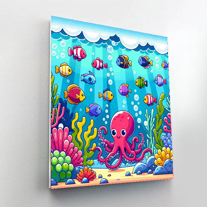 Undersea Adventure Tale Painting Number Kit